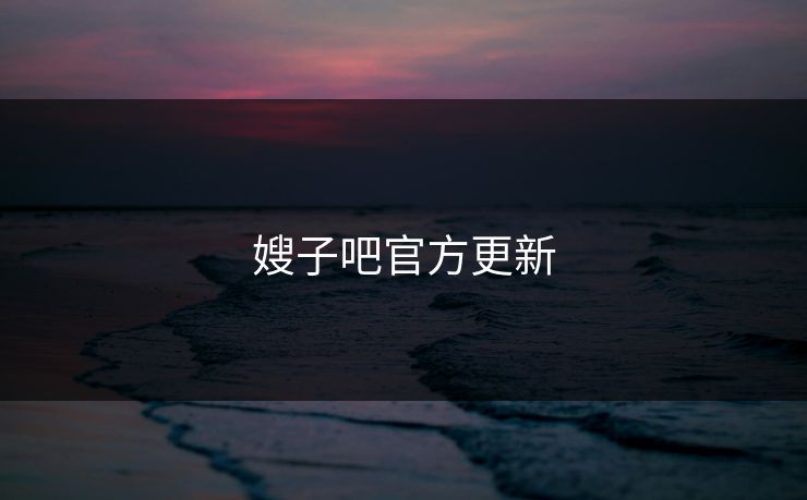 嫂子吧官方更新